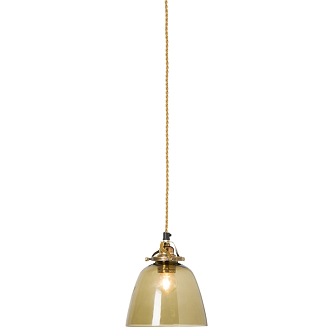 Lampa wisząca ze szklanym kloszem Joy 17cm szara